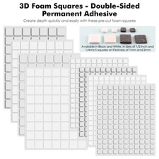Doppelseitig klebende 3D Schaumquadrate f&uuml;r DIY Scrapbooking Craft Card Making