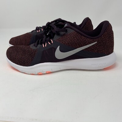 Nike Flex Trainer TR Shoe Burgendy Red Metallic 924339 601