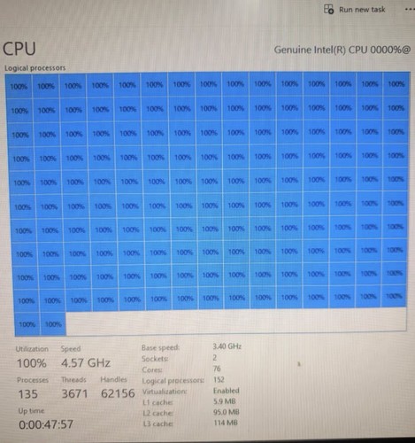 INTEL XEON QWAT Platinum 8368 ES CPU 38 Cores Server Processor 2.2GHz - Picture 5 of 5