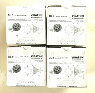 Visaton Ceiling Mounted Speaker 100V Lot of 4 DL8 50198 NIB Free Shipping
