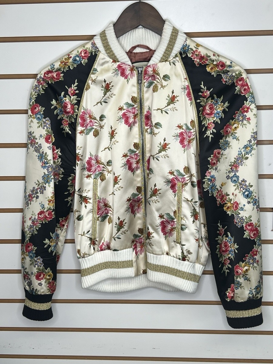 ジャケット Gucci Bomber Jacket 100% Authentic GUCCI Silk Floral Snake Bomber Jacket $3300+