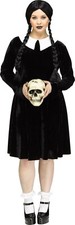 Fun World Gothic Girl Wednesday Addams Family Halloween Plus Costume 112605