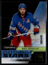 2020-21 UD Synergy Exceptional Stars Mika Zibanejad /749 #ES-28 H4R1I