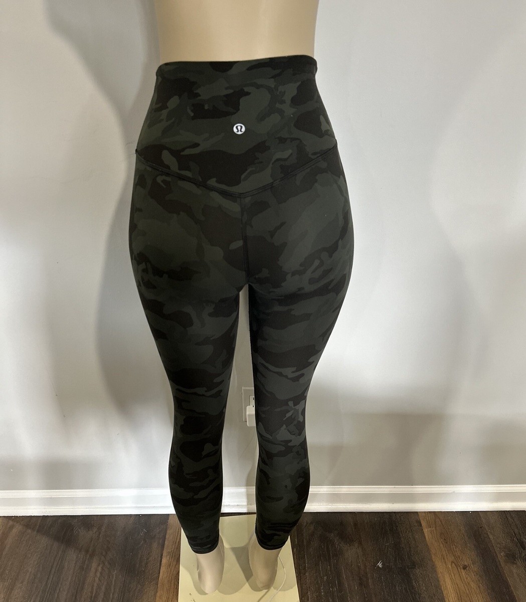 Lululemon Align leggings size 6 women Green Camouflage high