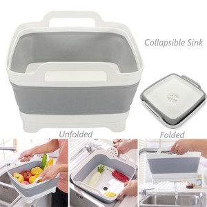 Collapsible Sink Dish Drainer Dish Wash Tub Space Saving