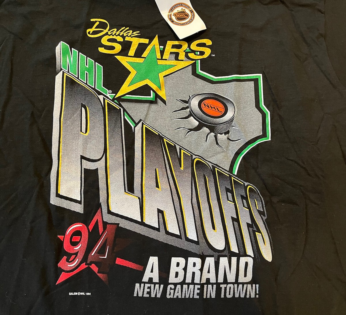 Dallas Stars Salem Sportswear 1994 Vintage Single Stitch Dallas Stars Salem Sportswear 1994 Vintage Single Stitch