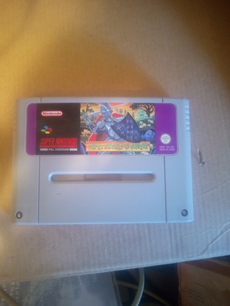 SUPER NINTENDO SUPER GHOULS AND GHOST PAL VERSION GAME ONLY