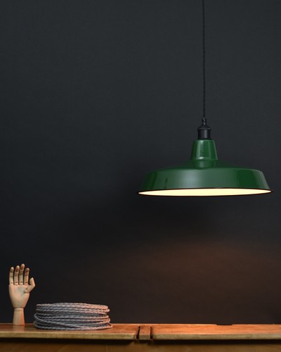 XL Classic Retro Vintage Industrial Factory Enamel Shade Lampshade Steel Pendant - Picture 3 of 42