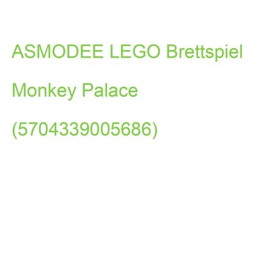 ASMODEE LEGO Brettspiel Monkey Palace (5704339005686) (DOTD0001)