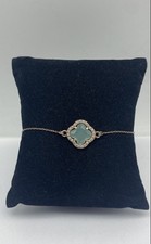 Dyadema Sterling Silver CZ & Faceted Gemstone Bracelet 2.9g