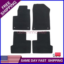 New For 2014-2023 Jeep Cherokee Front Rear Velour Floor Mats Carpet Black 4pcs