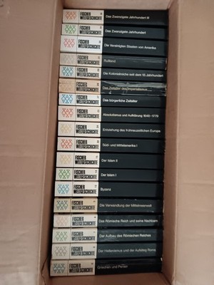 Alte Bücher und Set Bücher von Fischer Verlag Weitgeschichte ( 18 St. )