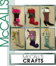 2006 NEW Fancy Christmas Stockings 6 Styles Sewing Pattern McCall's 5261 OOP