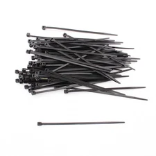 NSI 4180 4" Black Cable Tie 18Lb Tensile Strength 100 Pack