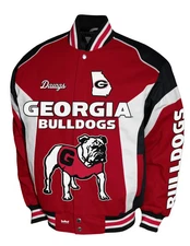 Georgia Bulldogs Franchise Club Driven Twill Jacket - Red