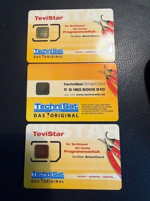 3 Conax TechniSat CI Modul TechniCrypt CX & HD + Karten aus Insolvenz / Konkurs