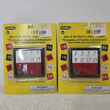 PAIR OF Schylling The 15 Puzzle Slide Number Puzzle New Sealed Package