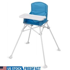 Portable High Chair W/ Tray Babies Travel Friendly Foldable Design Safe Durable