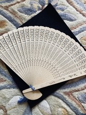 Chinese Sandalwood Fan from the 1920  s