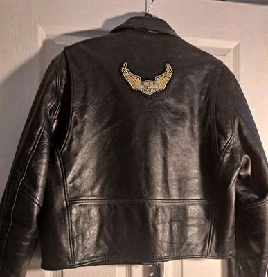 FMC 80/90s Harley Davidson 100% Leather Heavyweight  Jacket XL Mens Motorcycle