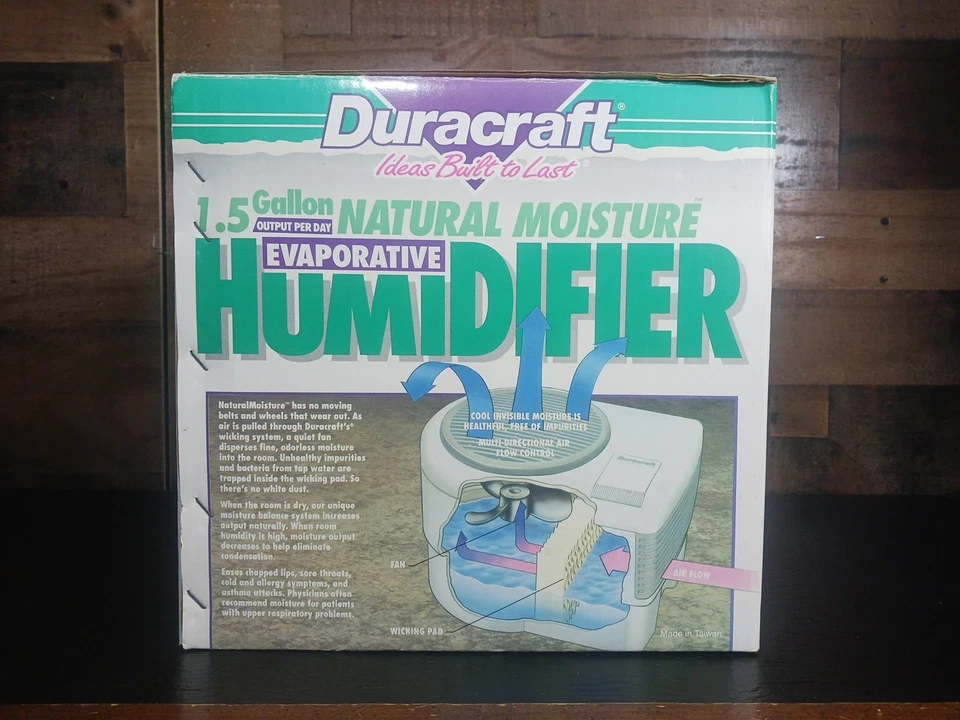 Humidificador evaporativo de humedad natural Duracraft DH-803 2 galones Foto 2 de 4