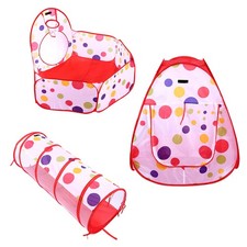   3Pcs/Set Children Baby Play House Tent Tunnel Ball Pool Pop Up Kids Indoor