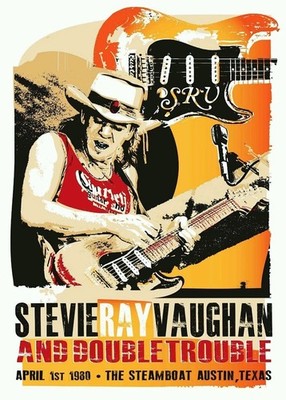 1980 STEVIE RAY VAUGHAN CONCERT POSTER WALL ART PRINT AUSTIN TEXAS