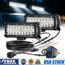 7 Led Pods Spot Flood Combo Work Light For Truck Atv Suv Utv Offroad Harness 7 Led Pods Spot Flood Combo Work Light For Truck Atv Suv Utv Offroad Harness