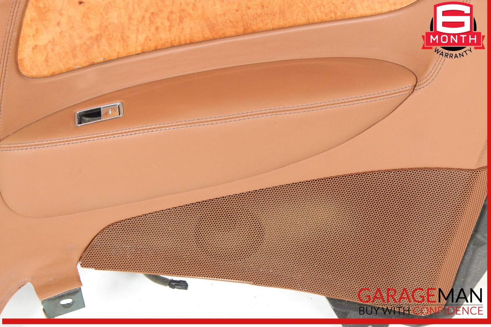 07-11 Bentley Continental GTC Rear Right Side Interior Door Panel Brown OEM