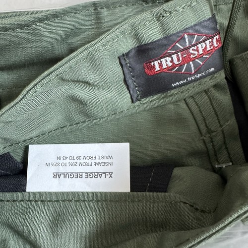 Tru-Spec Tacital Response Uniform Pants 1285 Mens size XL Green Cargo Adjustable - Picture 8 of 14