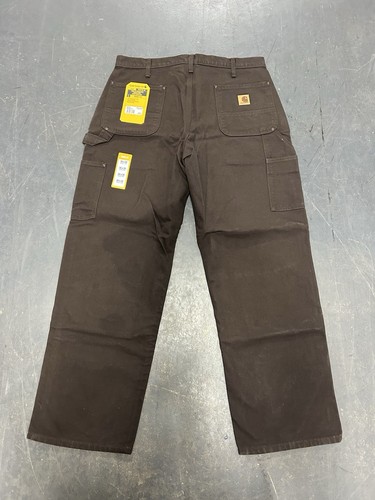 Carhartt Men’s Double Knee Pants Brown Size 36x30 Duck Canvas Carpenter Workwear
