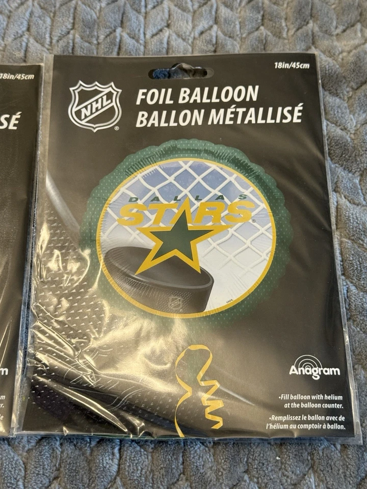 Dallas Stars NHL 18" Foil Balloon Pro Hockey Sports Party Decoration 2 Pack - Image 2 of 3