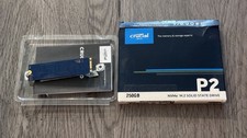 Crucial P2 250GB NVMe M.2 2280 PCIe Gen3 x4 SSD (CT250P2SSD8) - Used Tested