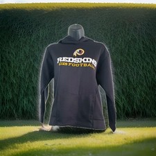 Washington Redskins Hoodie Sweatshirt Black Youth Size Large 14/16 Reebok