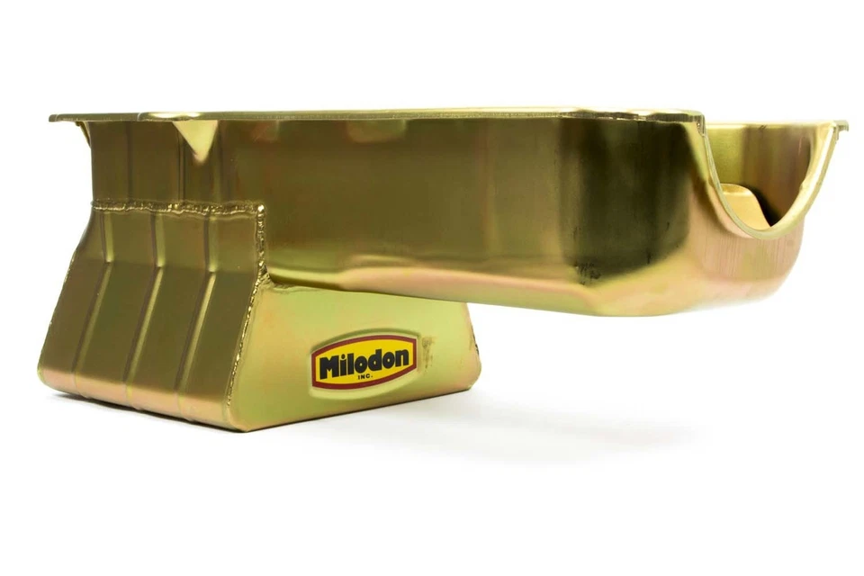Milodon 30909, One SBC Stroker Oil Pan Low Profile Cadmium Steel Performance Par - Image 3 of 4