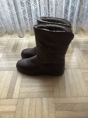 Damen Winter Stiefeletten Gr. 37,5   BAMA , echt Leder, gefüttert (Lammfell)