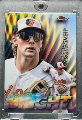 GUNNAR HENDERSON RARE HOLO INSERT REFRACTOR CHROME INVESTMENT CARD ORIOLES MINT