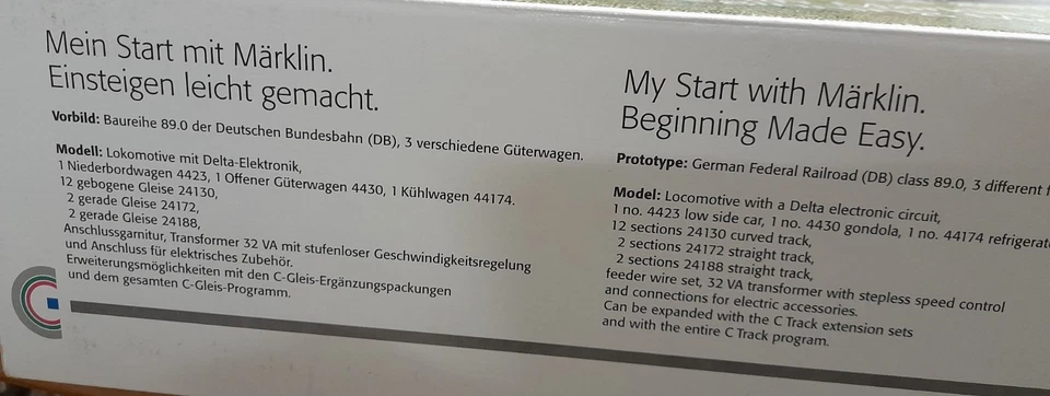 Märklin 29145 Start-Set mit Dampflok Güterwagen Trafo und C-Gleis Spur H0 OVP - Bild 4 von 4