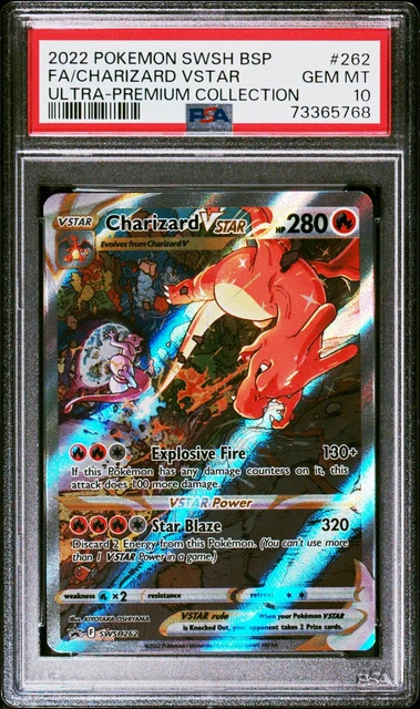 2022 Pokemon Charizard VSTAR SWSH262 Full Art Holo Promo PSA 10 English