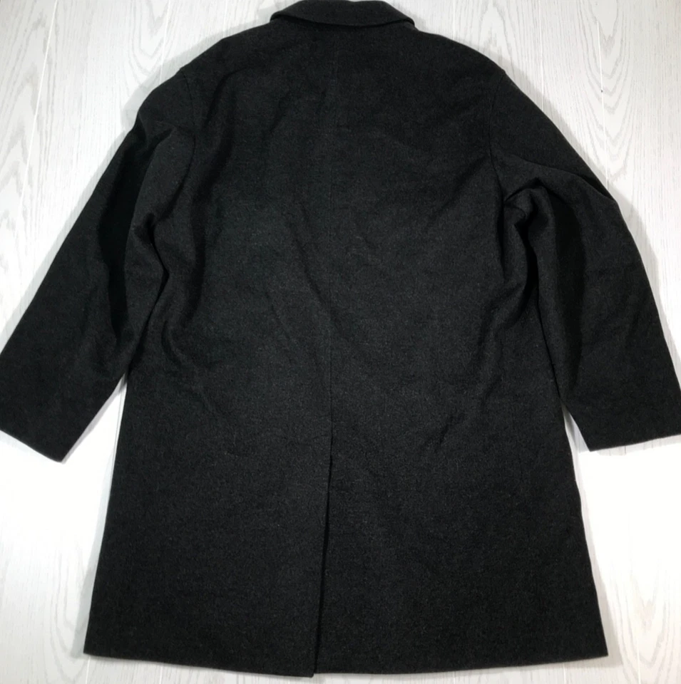 Abrigo de Lana Tallia Uomo Hombre 46 Gris Abrigo Storm System Forrado Diseñador Italia Foto 2 de 4