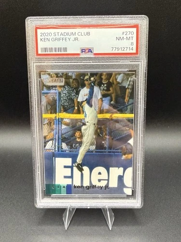 2020 Topps Stadium Club - Base Ken Griffey Jr PSA 8 #270 Leaping Catch CC2