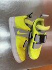 Size 10.5 Nike Air Force 1 Utility Low Volt AO1531 700 Neon Yellow Gray White — photo 2