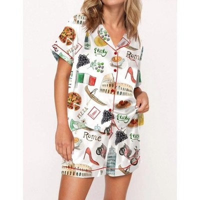 Italy Roma Travel Destination Pajama Set