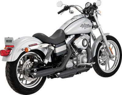 VANCE & HINES 3'' Twin Slash Slip-On Muffler - Black 46838