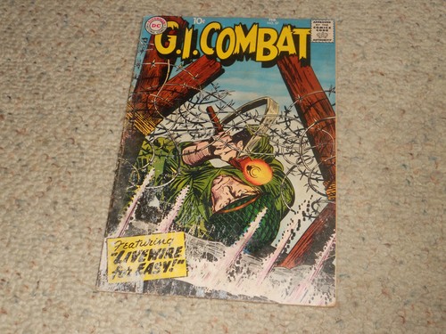 1958 G. I. Combat DC Comic Book #57 - LIVE WIRE FOR EASY - RARE!!!