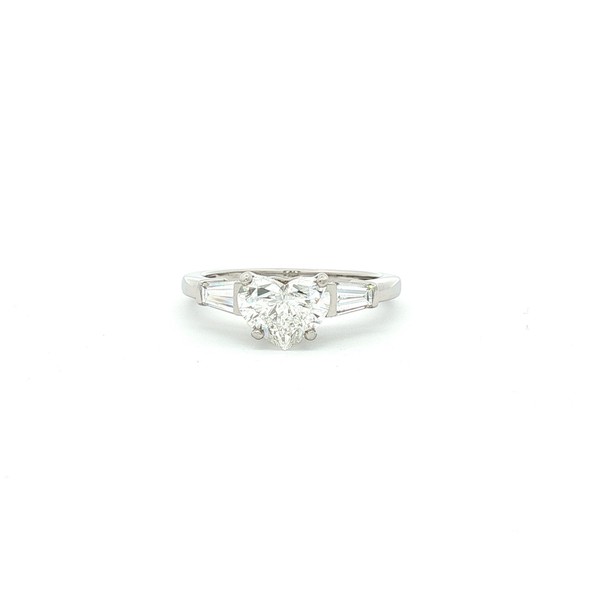 BVLGARI HERZ DIAMANT RING IN 950 PLATIN