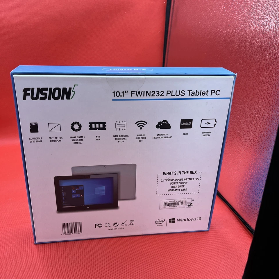Fusion5 FWIN232 Plus Tablet PC Full HD 10.1" Screen Camera - Image 3 of 3