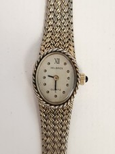 Helbros Ladies watch, Quartz S, Gold Tone Vintage Tested New Battery