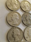US Silver Quarter Dollar 1960-1961 -1963-1964 Circulated