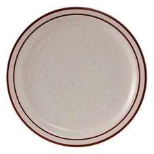 Tuxton China Inc TBS-016 Bahamas 10.5" Amr White/Eggshell Brown Speckle Plate